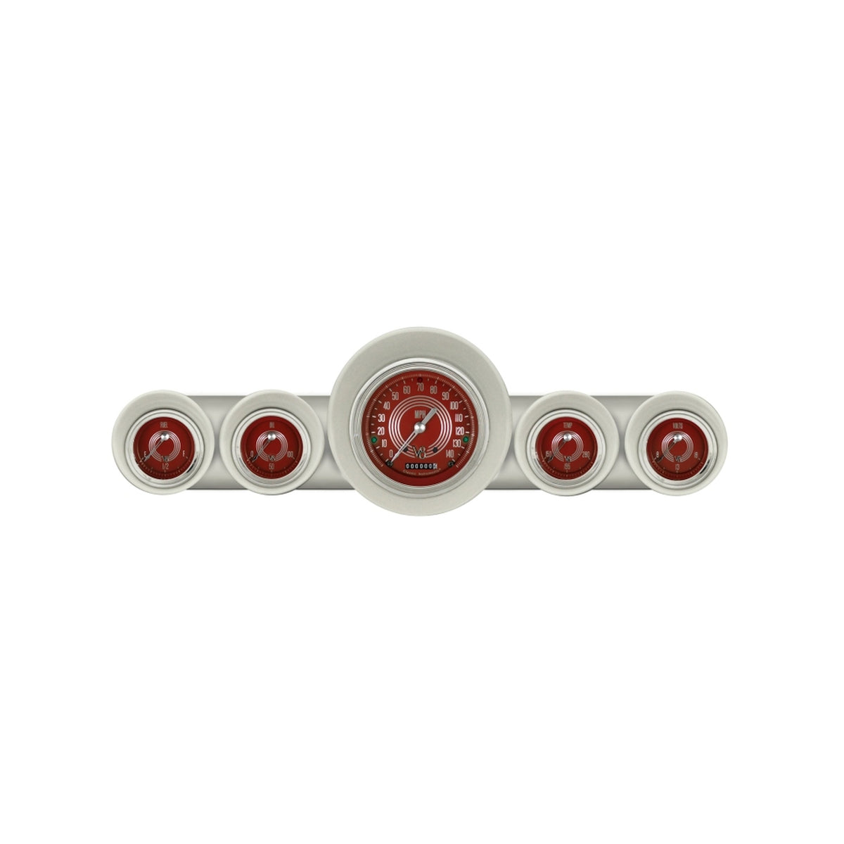 Classic Instruments V8 Red Steelie 1959-1960 Full-size Chevy - CH59V8RS54
