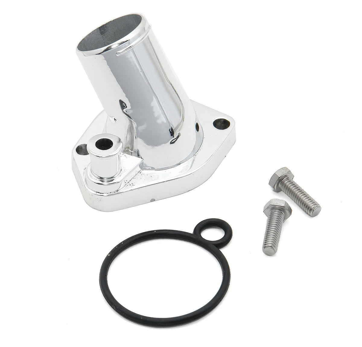 Mr. Gasket O-Ring Style Chrome Water Neck - 45 Degree - 2662