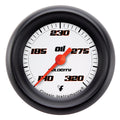 Classic Instruments Velocity White 2-1/8" Oil Temperature Full Sweep Gauge - VS128WBPF