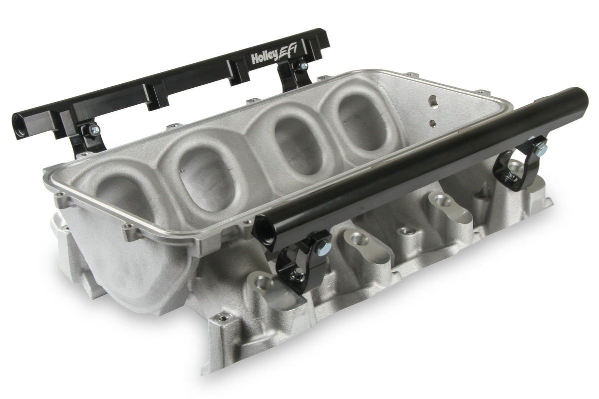 Holley EFI Holley Lo-Ram Manifold Base and Fuel Rails Single Fuel Injector GM LS3/L92 - 300-670