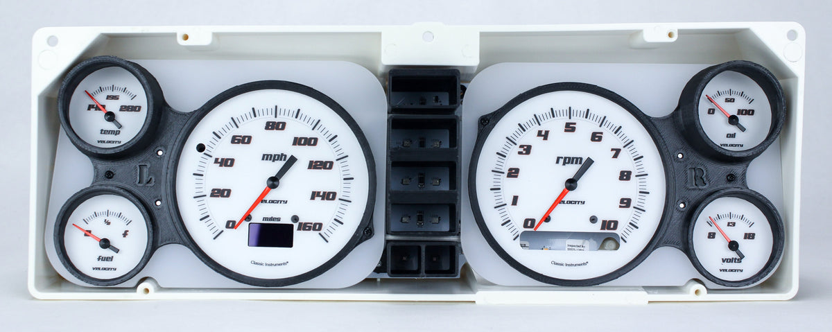 Classic Instruments 1982-85 Chevy S-10 Velocity White W/Oled - CT82DVSW