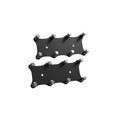 Holley EFI Ignition Coil Remote Relocation Bracket, Black Finish, Pair - 561-130