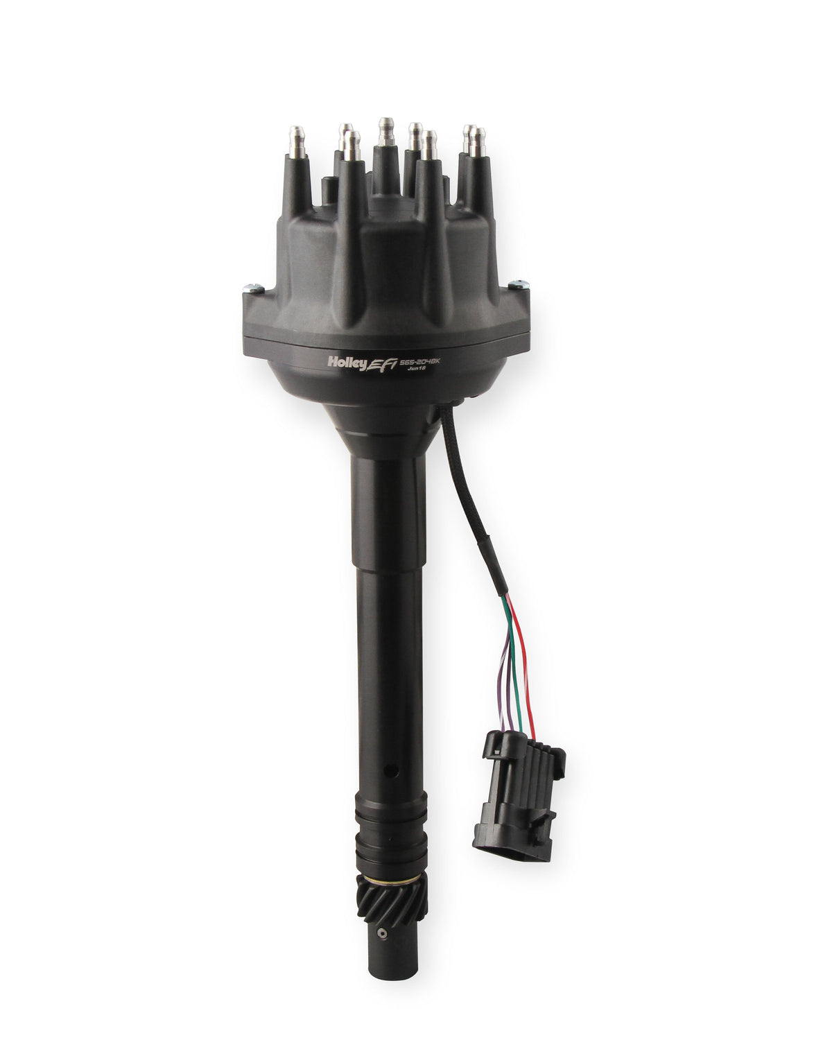 Holley EFI Dual Sync BBC Tall Deck Distributor, Black - 565-204BK