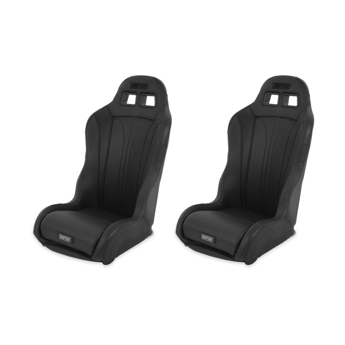 Simpson Vortex II Off-Road Suspension Seats Black/Black PAIR - S104-304-2