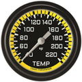 Classic Instruments Autocross Yellow 2-5/8" Stock Eliminator Temp Gauge - AX329YBLF