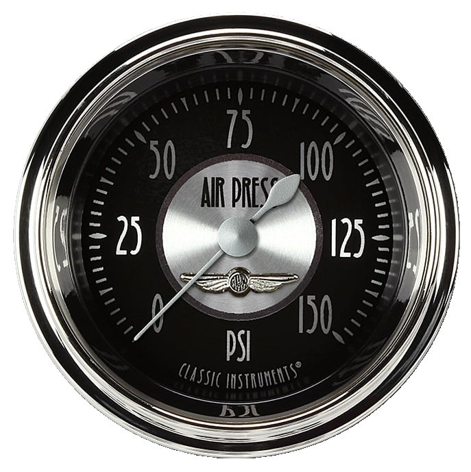 Classic Instruments All American Tradition 2-1/8" Air Pressure Gauge - AT118SHC