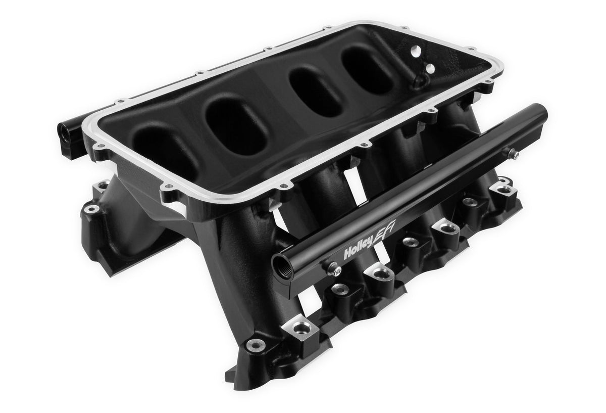 Holley EFI Holley Hi-Ram Lower Manifold - GM LS7- Black - 300-229BK