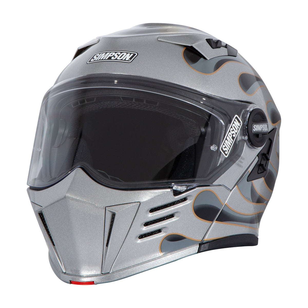Simpson Mod Bandit Helmet - Wildfire Silver - Small - M59WF2SM