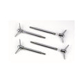 Mr. Gasket Valve Cover Y Wing Bolts - Chrome Plated - 4 pack - 9824