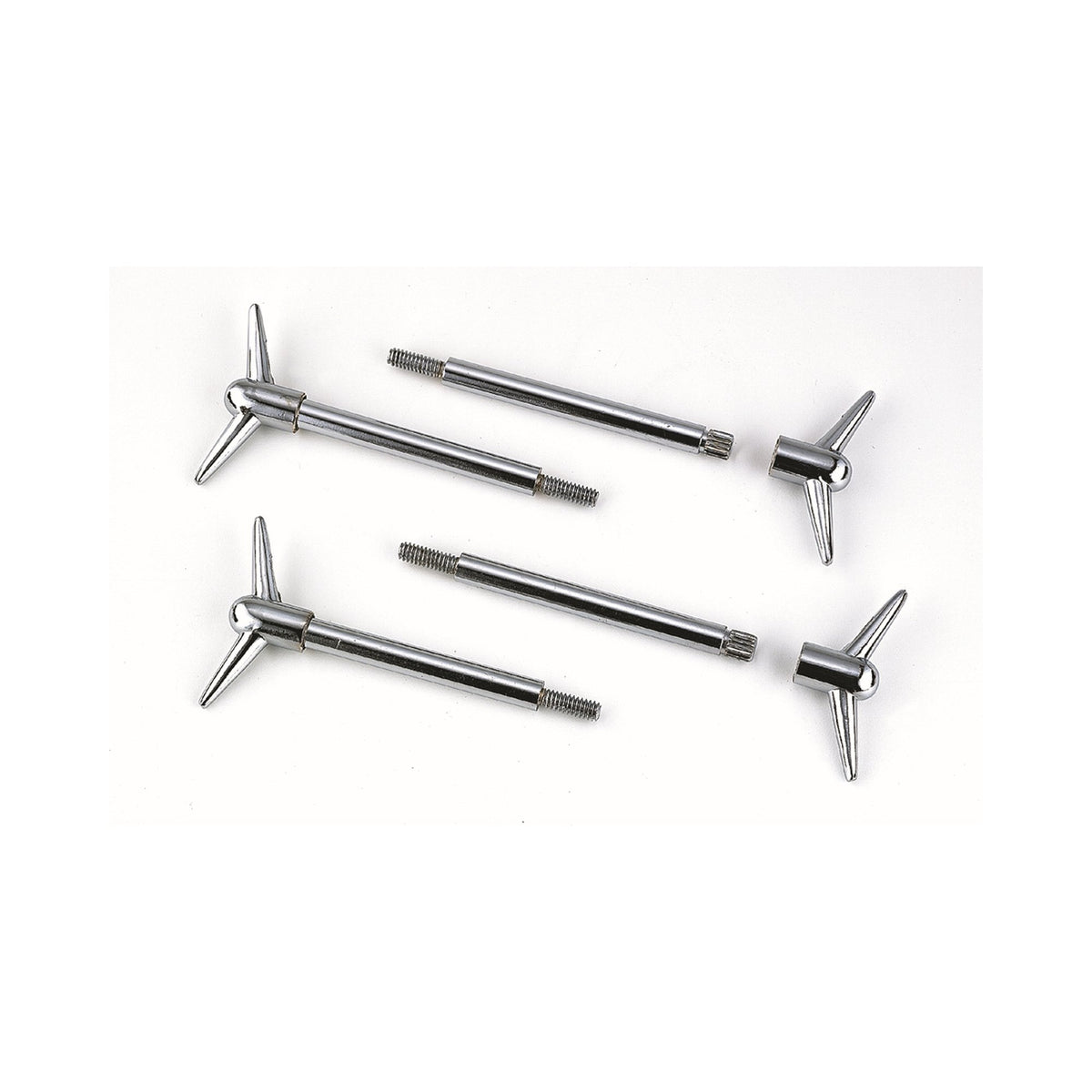Mr. Gasket Valve Cover Y Wing Bolts - Chrome Plated - 4 pack - 9824