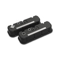 Holley Tall M/T Valve Covers for Big Block Chevy Engines
- Satin Black Finish with Machined Fins/Logo - 241-152