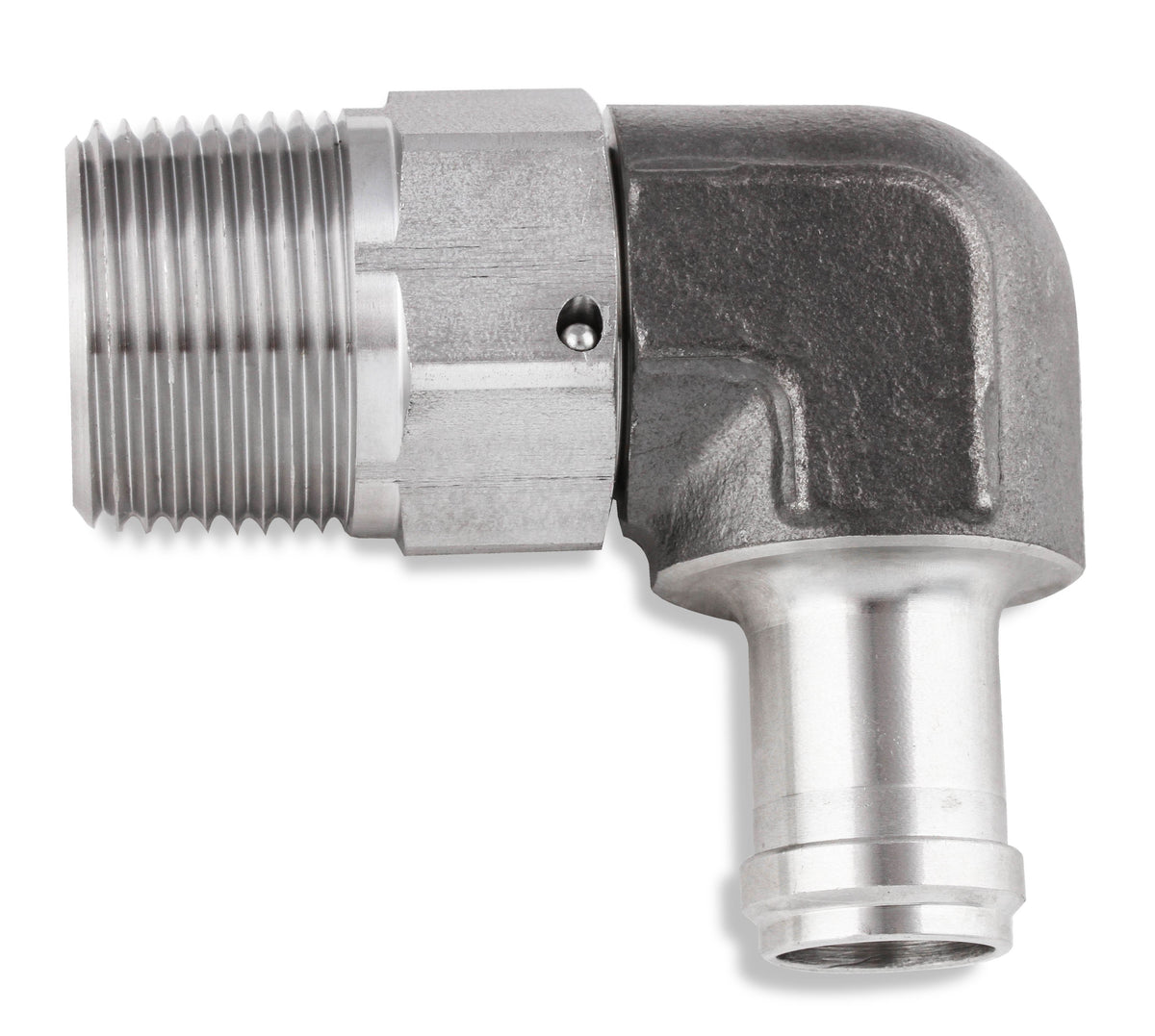 Earl’s 90 Degree 5/8" Hose to 1/2" NPT Male Elbow - with Swivel - SS988410ERL