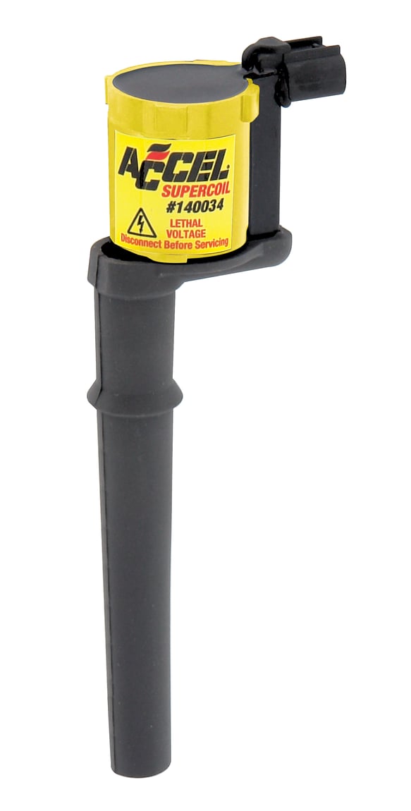 Ignition Coil - SuperCoil - 1997-2011 Ford 4.6L/5.4L 4-valve- Yellow- Individual 140034