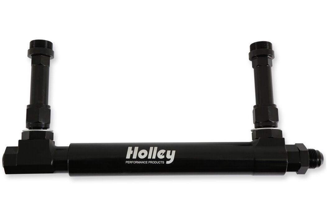 Holley Black Anodized Adjustable Billet Fuel Line - 34-39