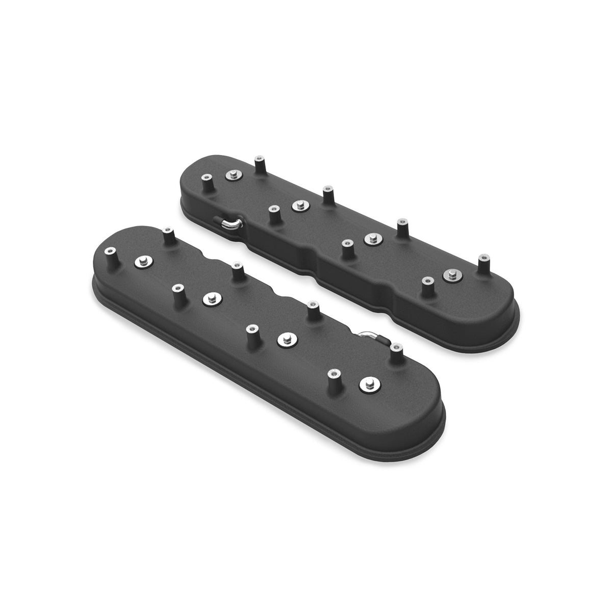 Holley Tall LS Valve Covers for Dry Sump Applications - Satin Black - 241-97