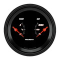 Classic Instruments Velocity Black 3-3/8" Dual - VS72BBLF