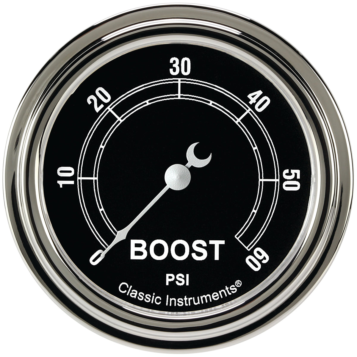 Classic Instruments Traditional 2-5/8" Boost Gauge (60 PSI) - TR343SLF