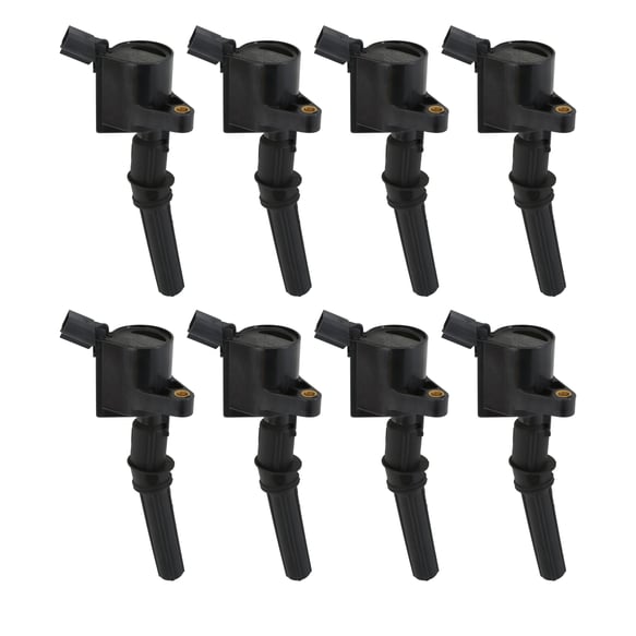 Ignition Coil - SuperCoil - 1998-2008 Ford 4.6L/5.4L/6.8L 2-valve -Black- 8-Pack 140032K-8