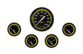 Classic Instruments AutoCross Yellow Five Gauge Set - AX254YBLF