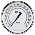 Classic Instruments Classic White 5" Tachometer Gauge (8000 RPM) - CW71SLC
