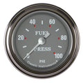 Classic Instruments Silver Gray 2-1/8" Fuel Pressure Gauge (100 PSI) - SG146SLF