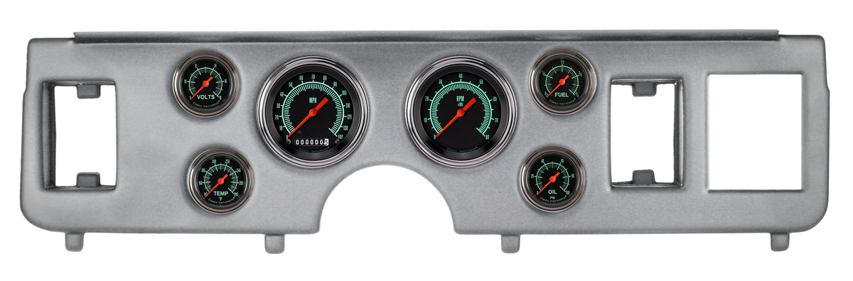 Classic Instruments 1979-86 Mustang AutoCross Gray Full Sweep 6 Gauge Set Ford - CDMU79GS101BA