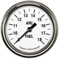 Classic Instruments White Hot 2-5/8" Air Fuel Ratio Gauge - WH394SLF