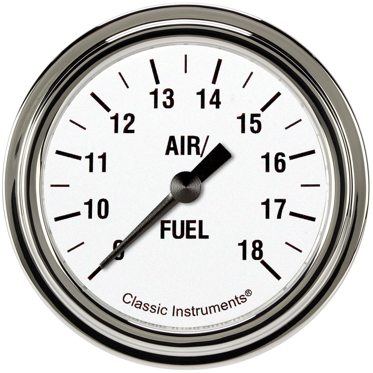 Classic Instruments White Hot 2-5/8" Air Fuel Ratio Gauge - WH394SLF