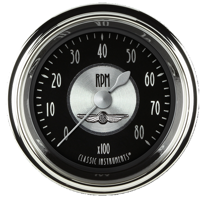 Classic Instruments All American Tradition 2-1/8" Tachometer Gauge - AT183SHC