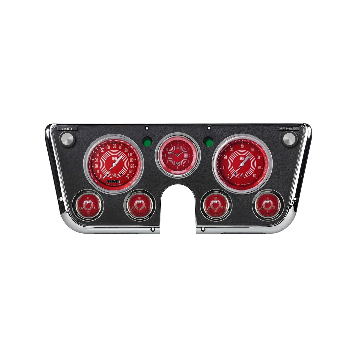 Classic Instruments V8 Red Steelie 1967-72 Chevy Truck LS Sending Unit - CT67V8RS-LS