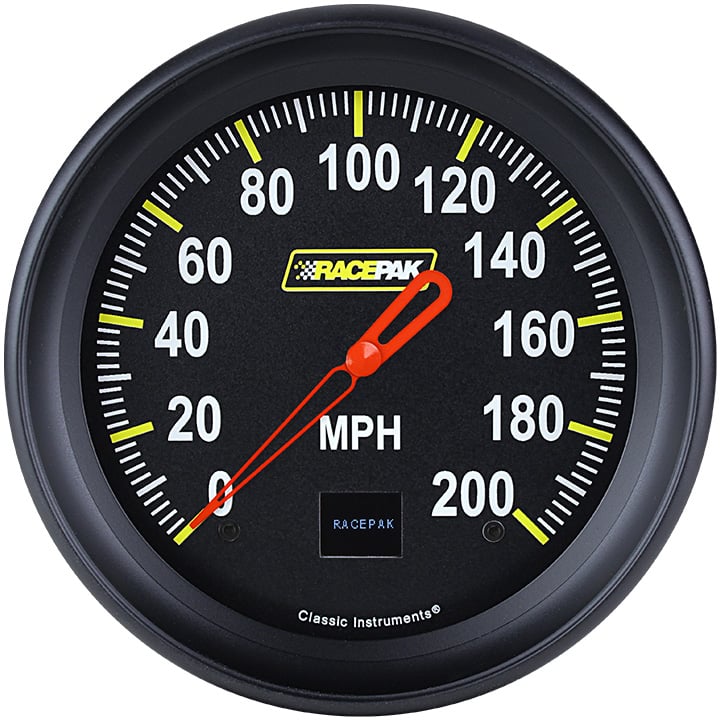 Classic Instruments Racepak 4-5/8" Speedo Black - 250-CI-56DBB