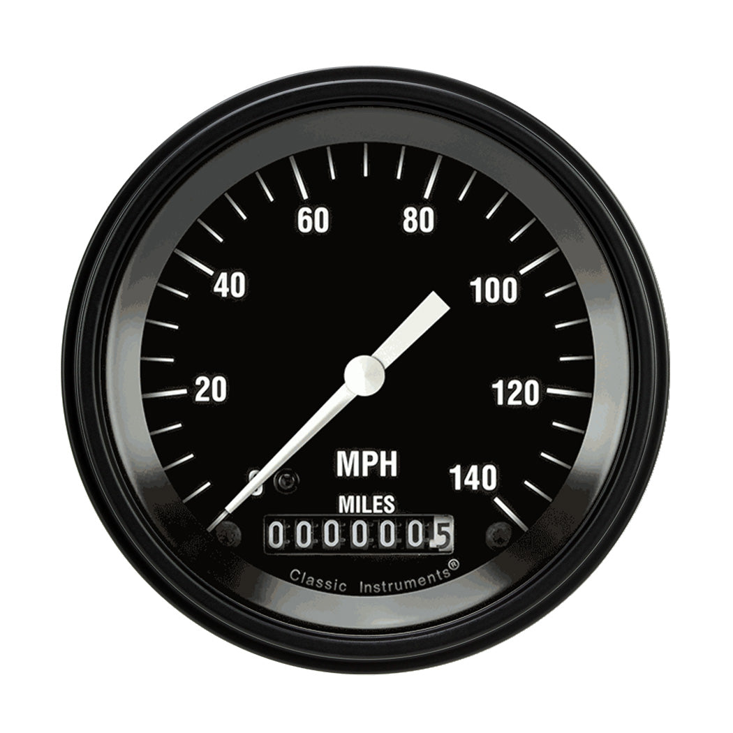 Classic Instruments Hot Rod 3" Speedometer Gauge (140 MPH) - HR55BLF