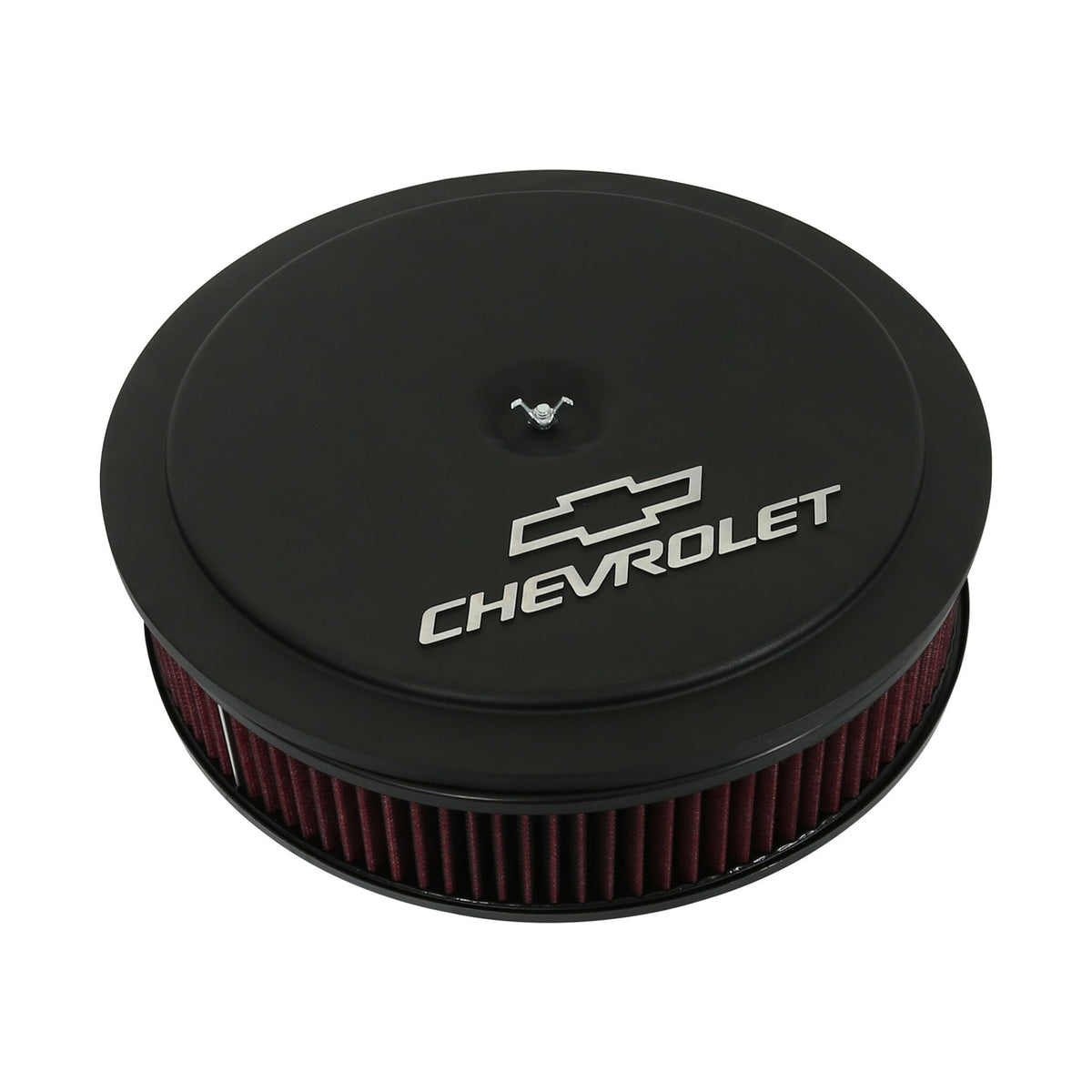 Holley GM Muscle Series Air Cleaner - Satin Black Machined - 120-220