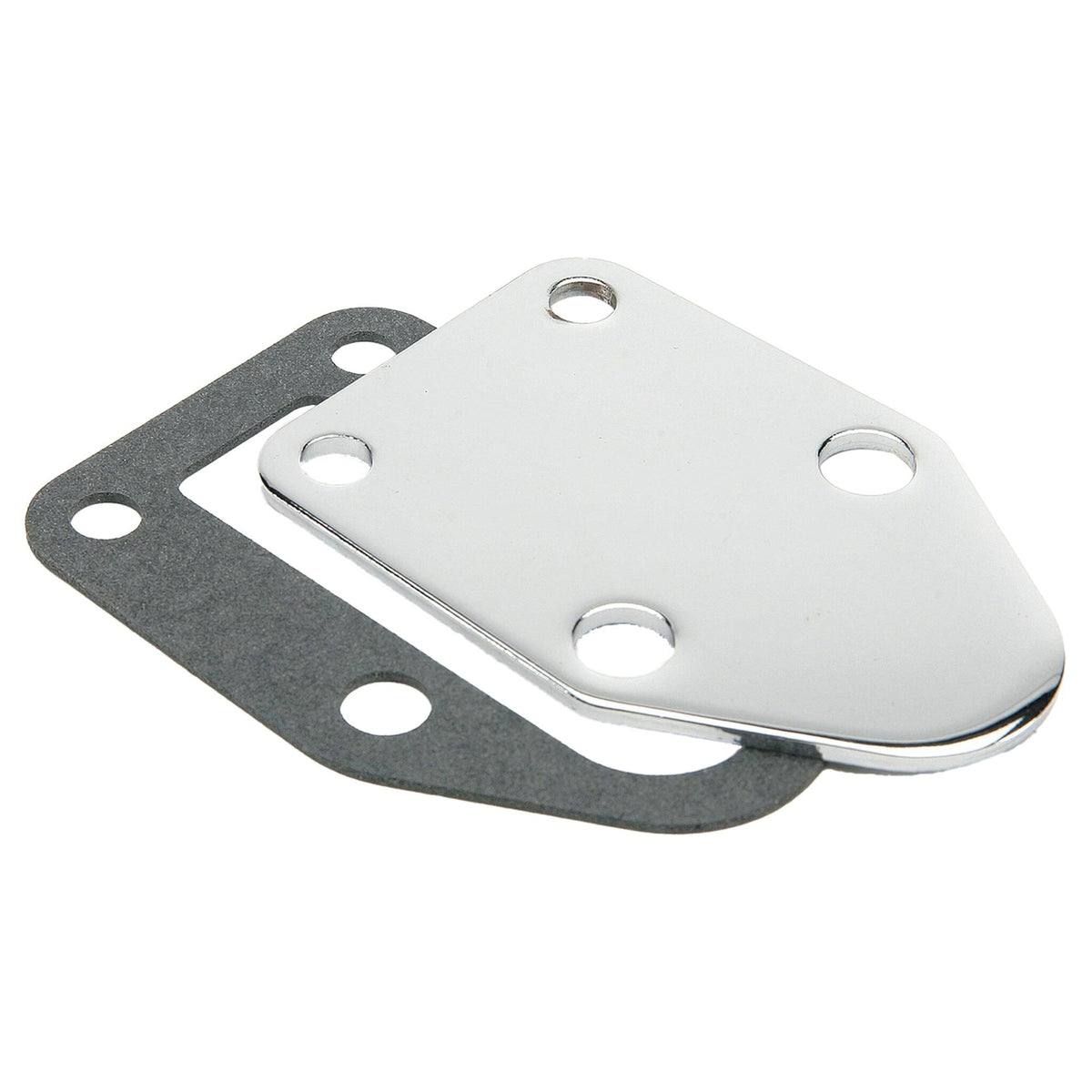 Mr. Gasket Fuel Pump Block Off Plate - Chrome - 1515