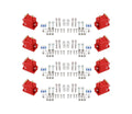 MSD Ignition Coil - High Output - 8-Pack - Red - 82808