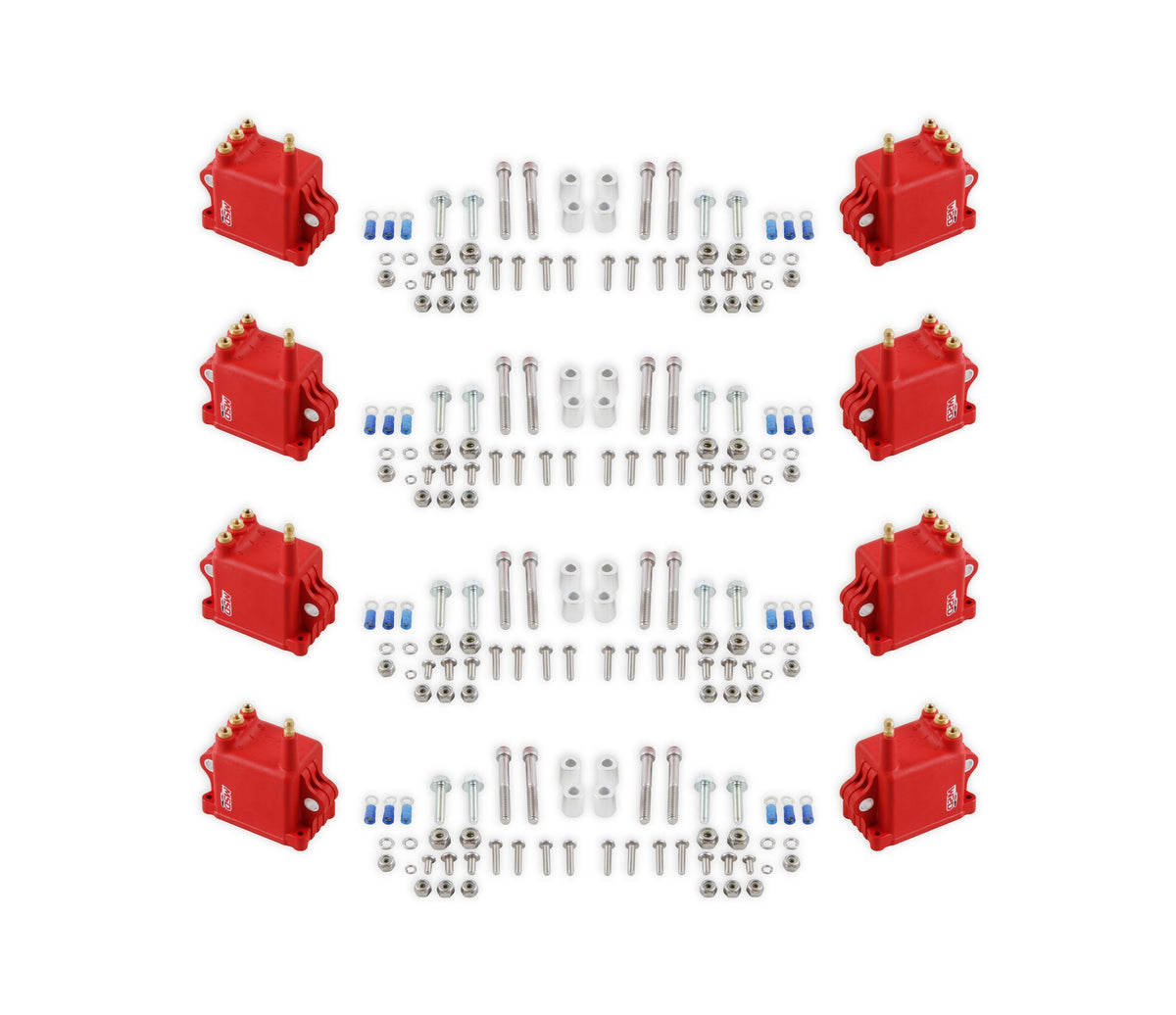 MSD Ignition Coil - High Output - 8-Pack - Red - 82808