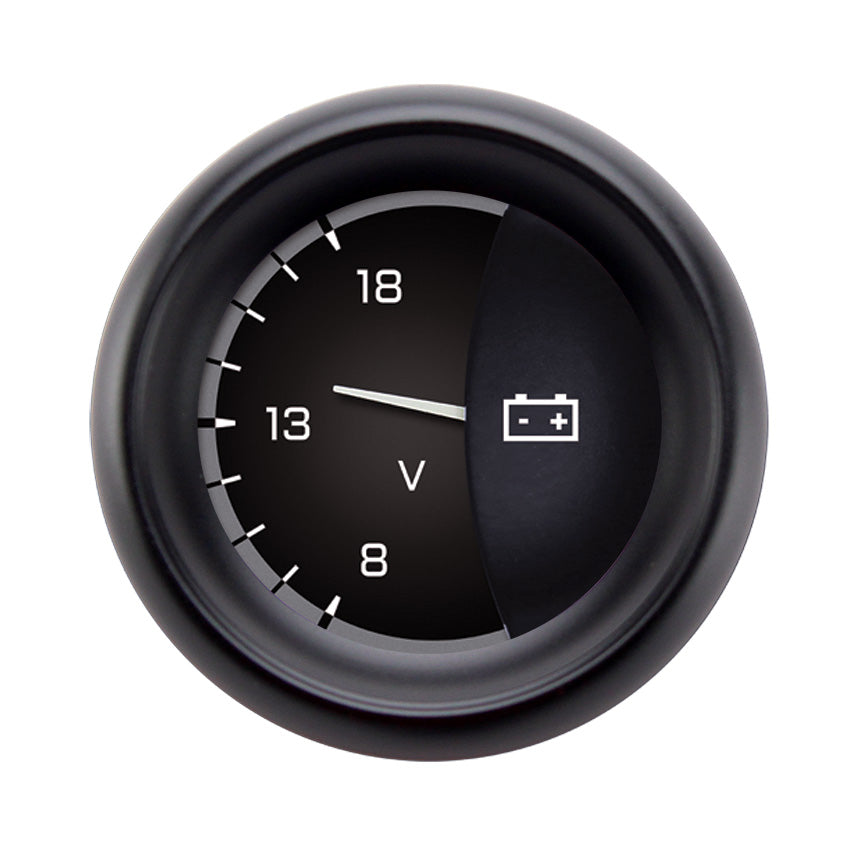 Classic Instruments Autocross Gray 2-1/8" Volt Gauge - AX30GBPF