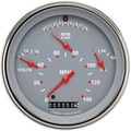 Classic Instruments Tetra Series Gray Combination Gauge - TE40GSLF