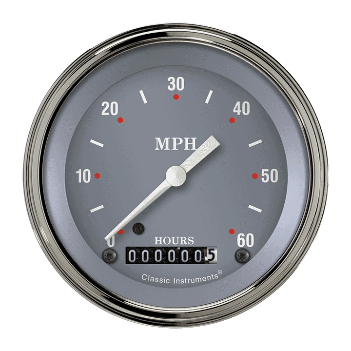 Classic Instruments SG Series 3-3/8" Low Speed Speedometer Gauge - LSSG