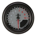 Classic Instruments AutoCross Gray 2-1/8" Tachometer Gauge - AX183GBLF