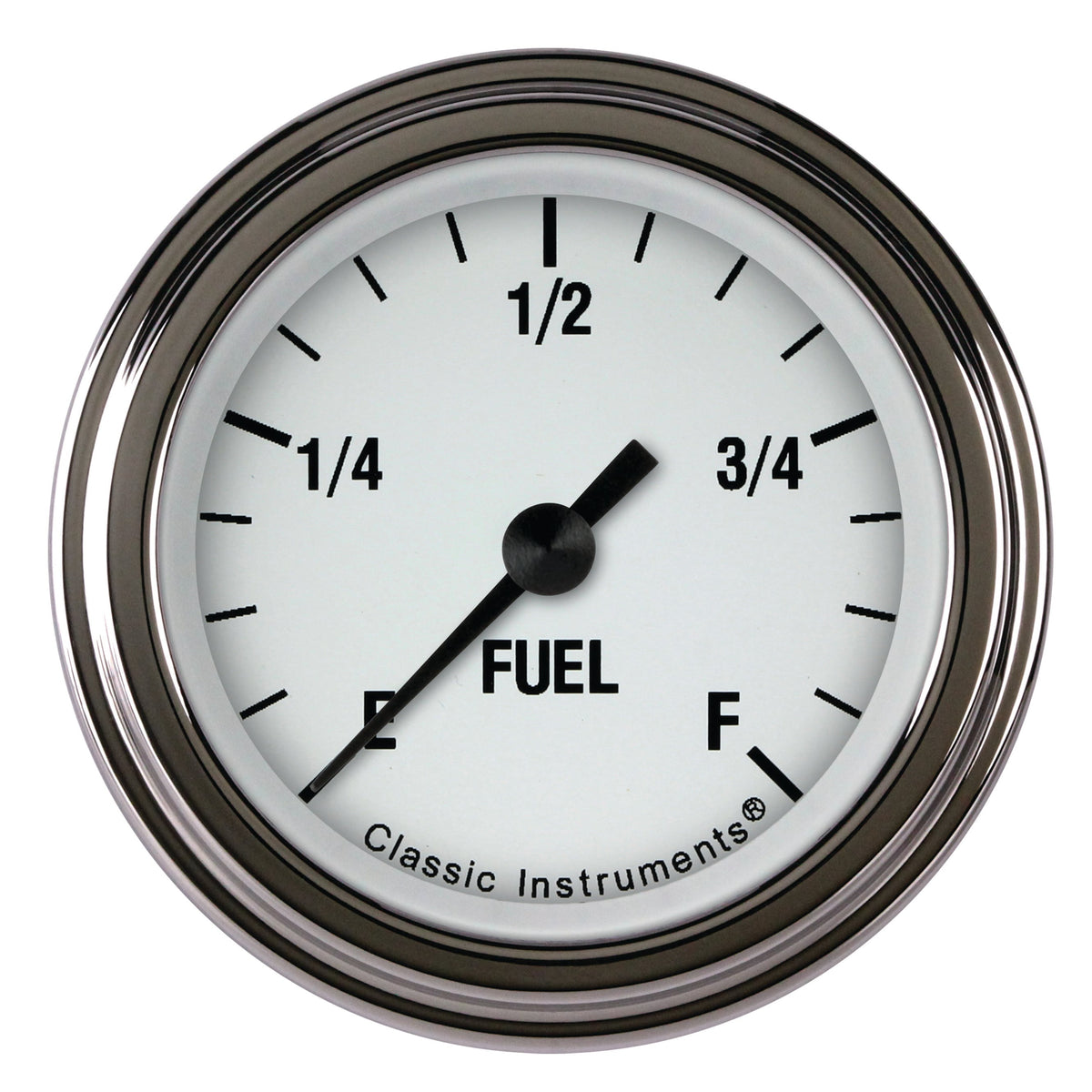 Classic Instruments White Hot 2-1/8" Fuel Level Gauge - WH109SLF