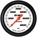 Classic Instruments Velocity White 2-5/8" Brake Pressure Gauge - VS367WBLF