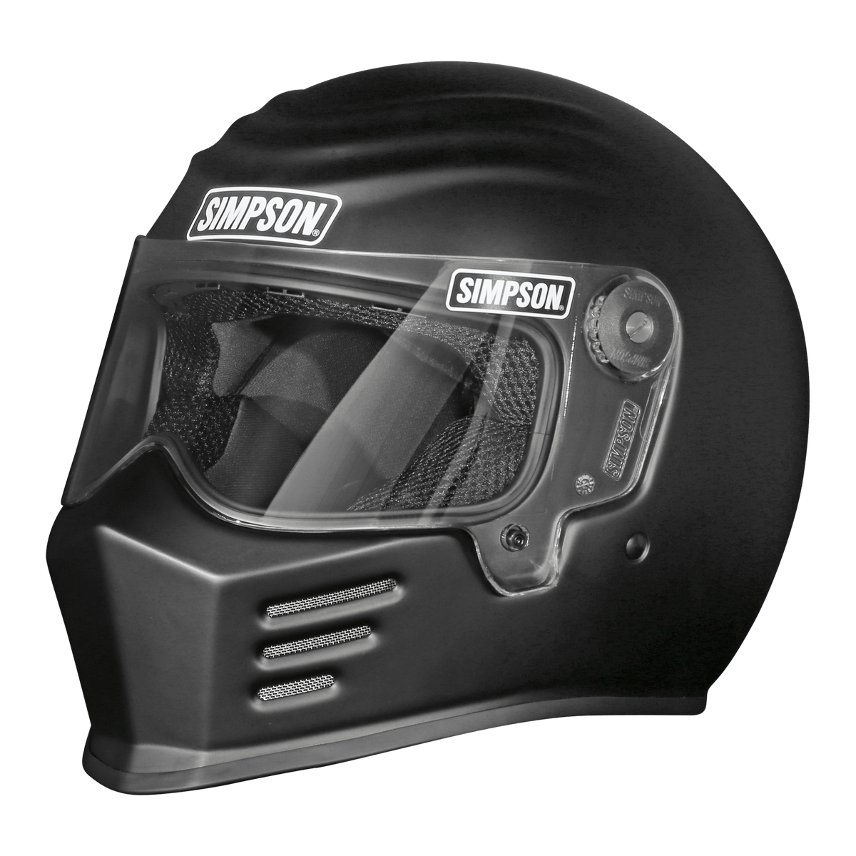 Simpson Outlaw Bandit 3.0 Helmet - Flat Black - Double Extra Large - OB332X