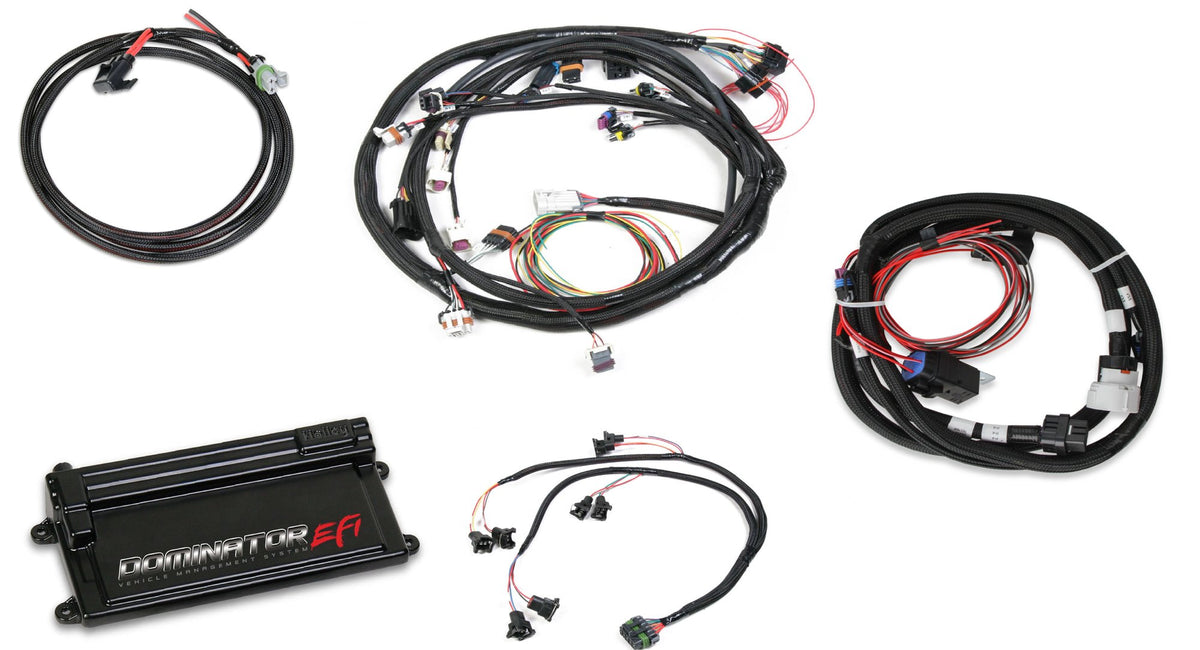 Holley EFI Dominator EFI Kit - LS2 Main Harness w/ Trans Control with EV1 Injector Harness - 550-658