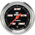 Classic Instruments Velocity Black 2-5/8" Oil Temperature Gauge - VS328BAPF