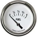 Classic Instruments White Hot 2-5/8" Fuel Level Gauge - WH214SLF