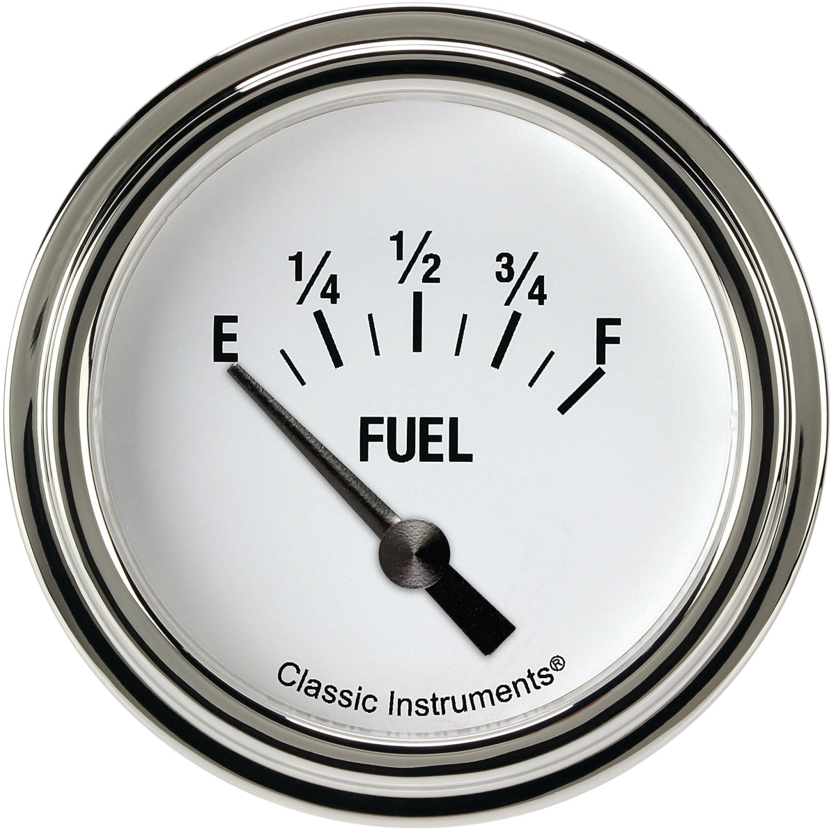Classic Instruments White Hot 2-5/8" Fuel Level Gauge - WH214SLF