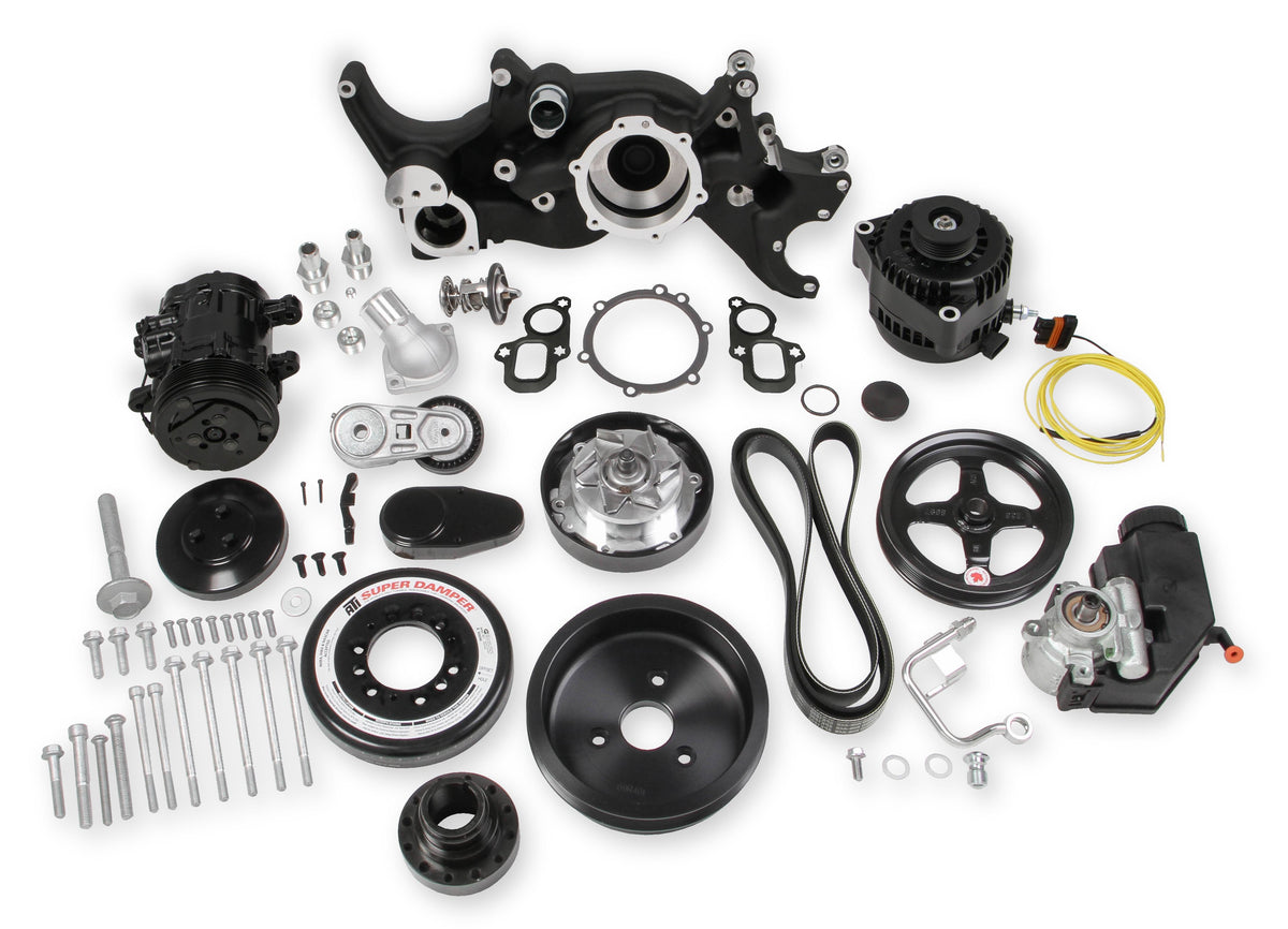 Holley Premium Mid-Mount Complete Accessory System
- Gen V LT Engines - SFI Certified Damper - Black - 20-200BK