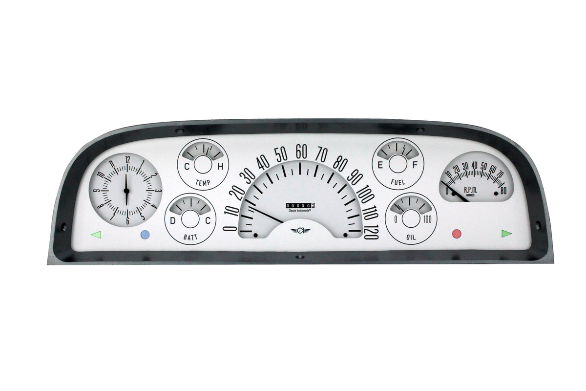 Classic Instruments Classic Truck Package White - CT60W-LS