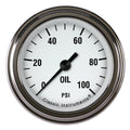 Classic Instruments White Hot 2-1/8" Oil Pressure Gauge - WH181SLF